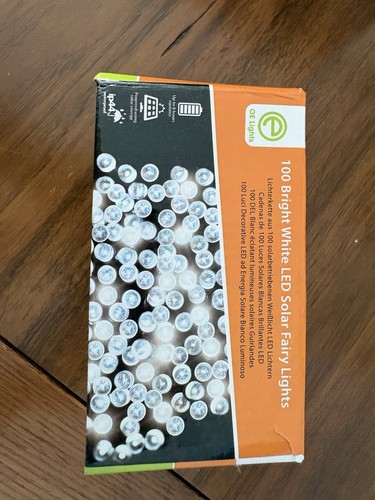 White led solar powered - white,
